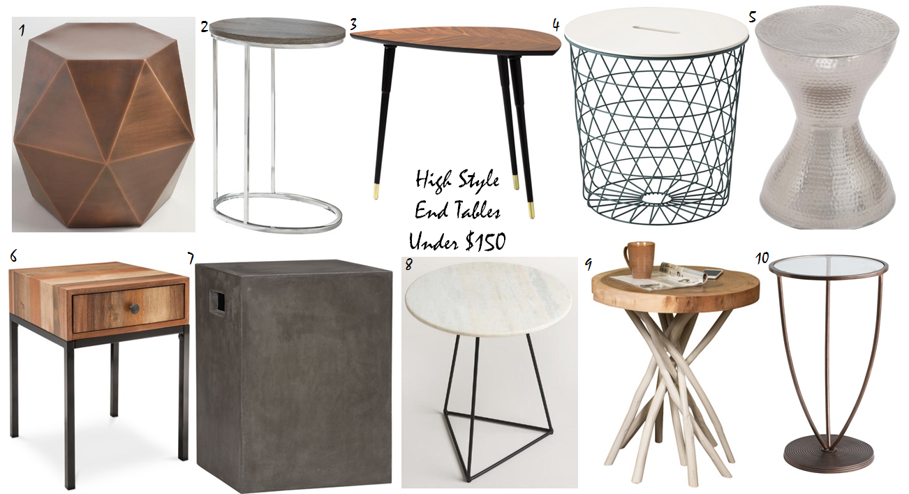 occasional tables, accent tables, tables under $150