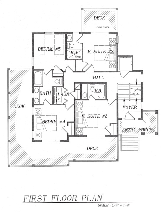 dream beach house floor plan