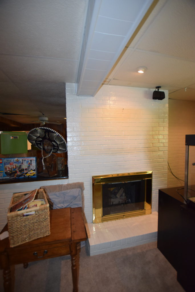 basement 2 sided fireplace