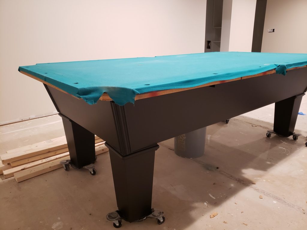 painted pool table